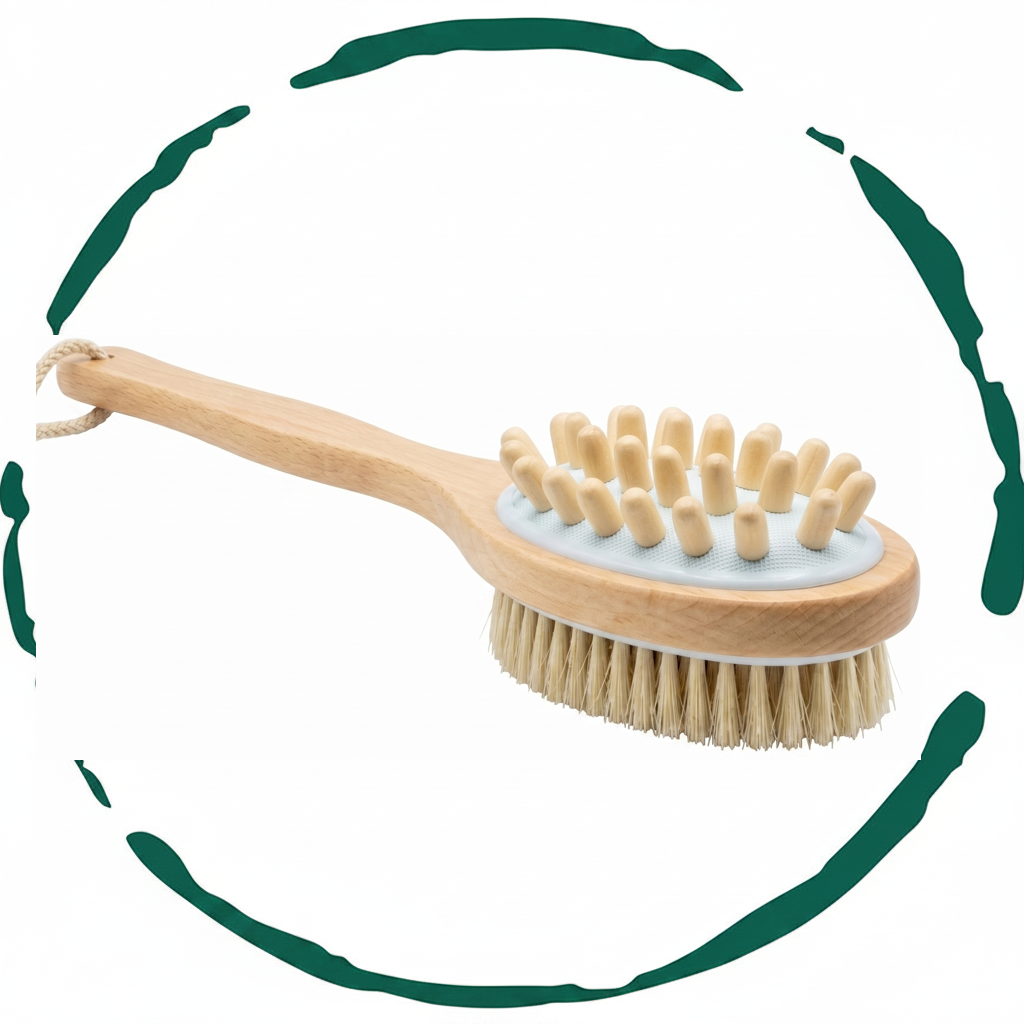 Cepillo de masaje para baño y cuerpo