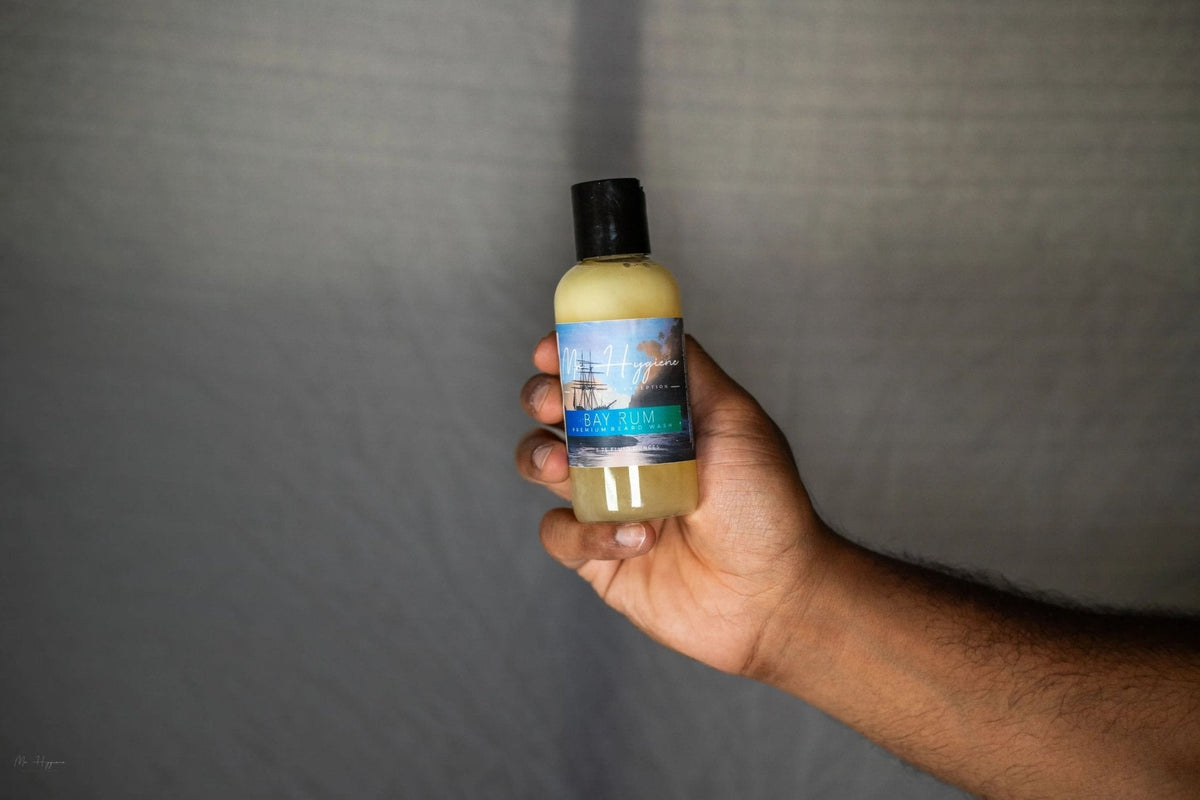 Lavado de barba con ron de laurel