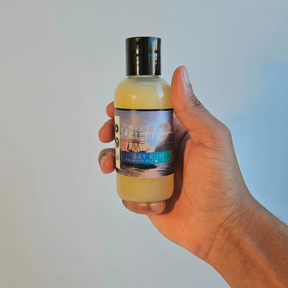 Lavado de barba con ron de laurel