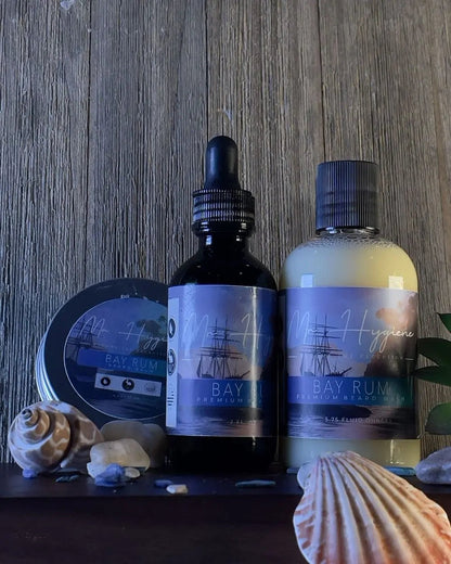 Bay Rum Mens Beard Kit – Bold Scent, Full Grooming Set