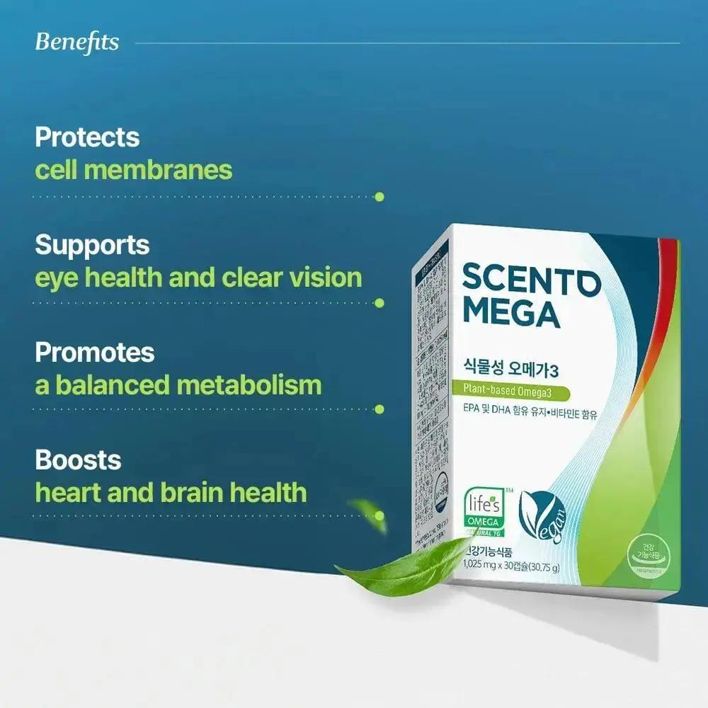 [Bundle] Scento Mega Plant Based Omega, 30 capsules x 3box