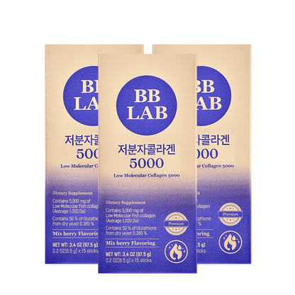 [Bundle] Low Molecular Collagen 5000, 15 sticks x 3box