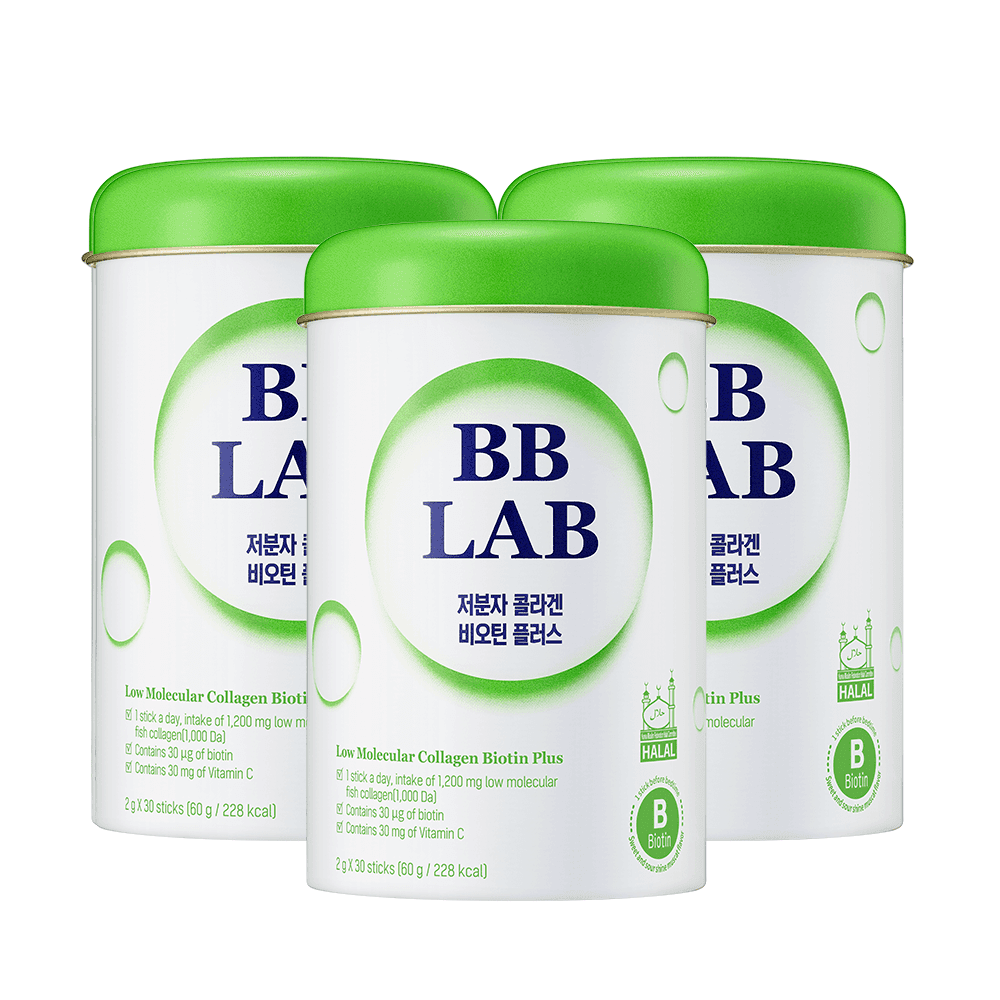 [Bundle] Low-Molecular Collagen Biotin Plus, 30 sticks x 3box