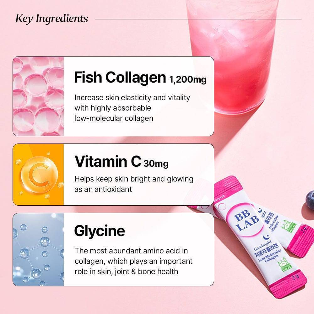 [Bundle] Good Night Collagen (Low-Molecular Weight Collagen), 30 sticks x 3box
