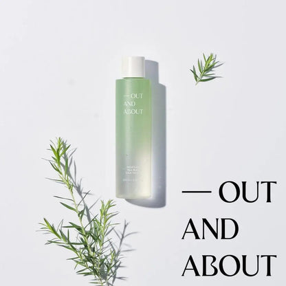 [Out And About Set] OUT AND ABOUT Moisture Tea Tree Cica Toner 200ml & Brightening Collagen Serum 30ml
