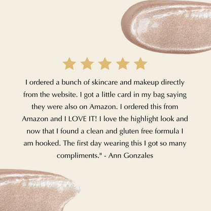 Sunkissed Bronzer & Glow Drops – Filtre liquide de teint, éclat rosé et lumineux