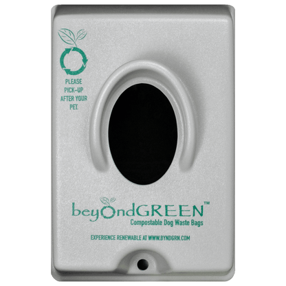 beyondGREEN Single-Pull Dog Waste Bag Dispenser – Wall/Pole Mount – Compatible with Single-Pull Header Packs – Heavy-Duty Construction
