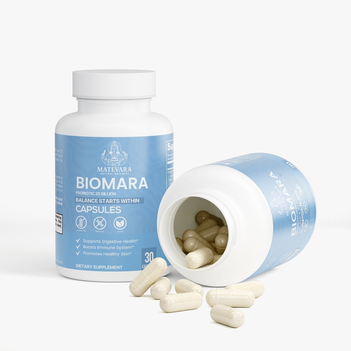 Biomara Probiotic 20 Billion CFU | Supports Digestive Health and Immune Function