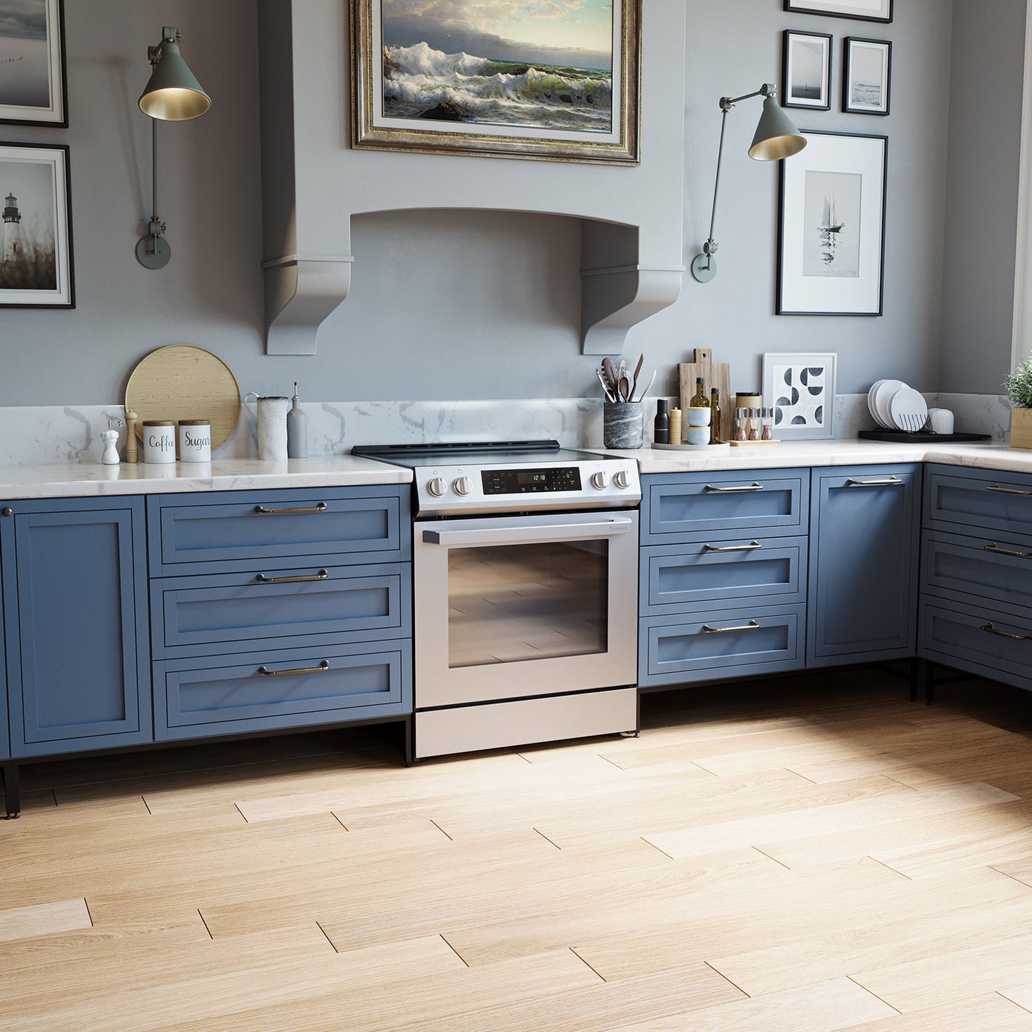 Rangaire 30" Induction Range Self-cleaning Air Fry True Convection Oven Slide-in Stainless Steel RRI303GS