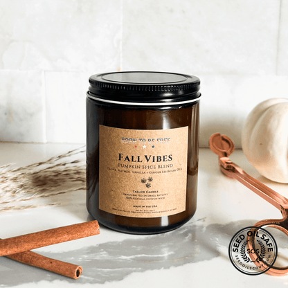 Fall Vibes- Pumpkin Spice Blend Tallow Candle