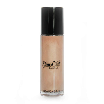 Bridal Glow Setting Spray – Radiant Champagne Finish + Free Hand Fan