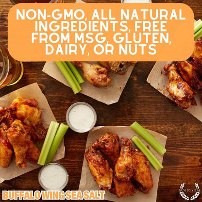 Sal marina de alitas de búfalo