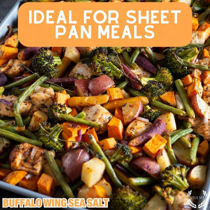 Sal marina de alitas de búfalo