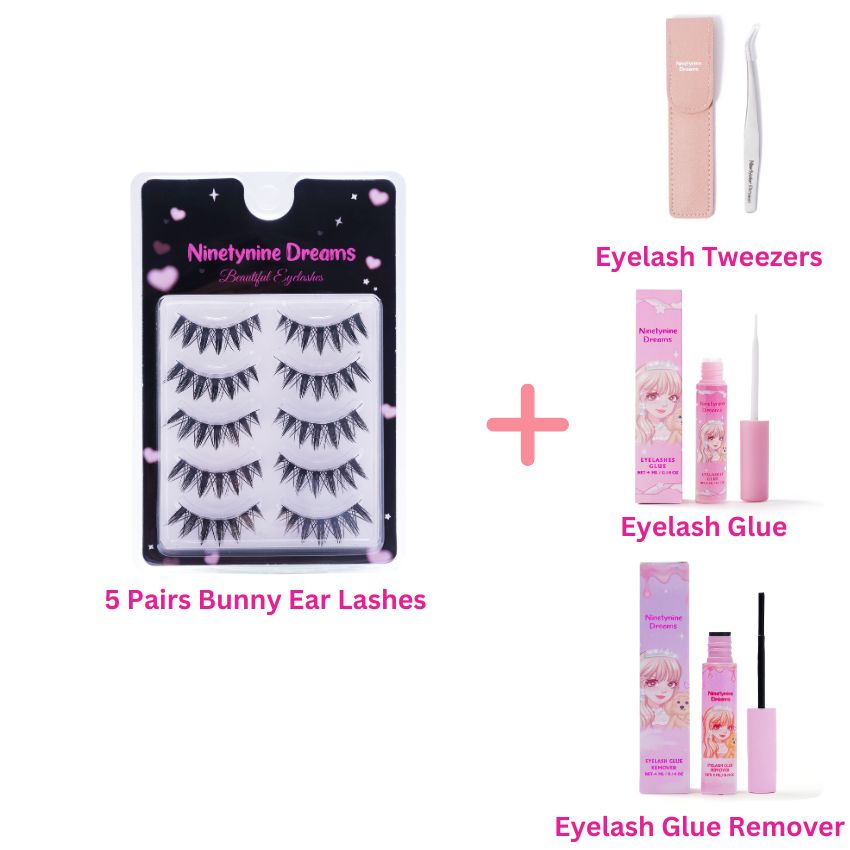 5 Pairs Bunny Ear Lashes