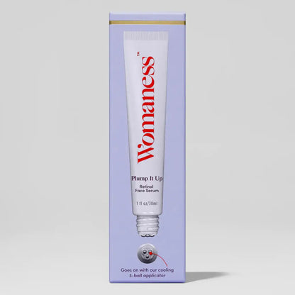 Womaness - Plump It Up - Gentle Retinol Face Serum with Rollerball: 1 oz
