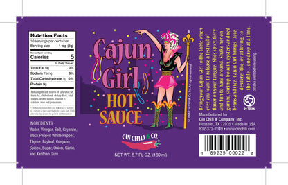Sauce piquante Cajun Girl style Louisiane