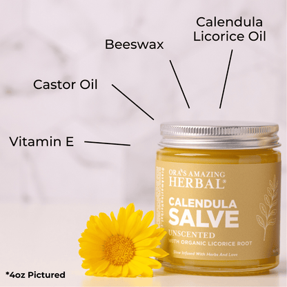Calendula Salve with Licorice Root and Castor Oil