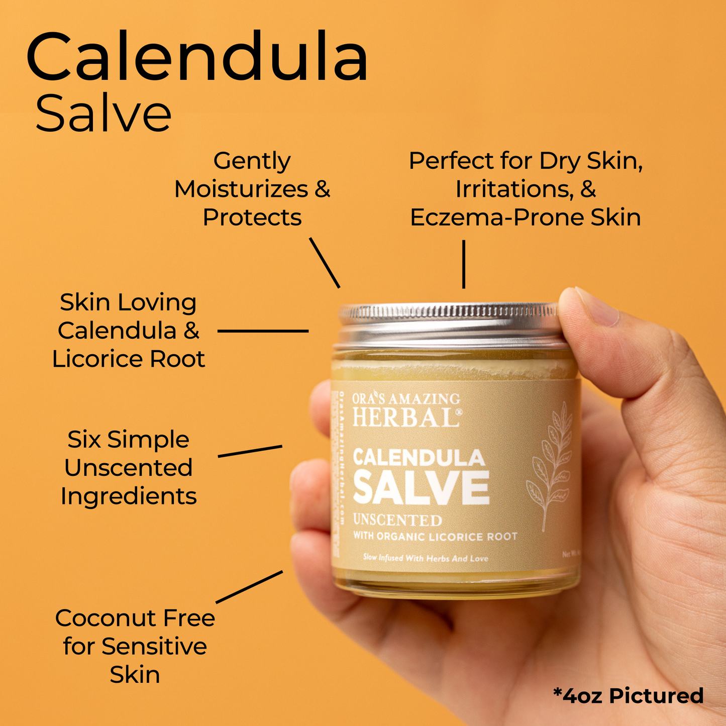 Ungüento de caléndula con aceite de ricino y regaliz