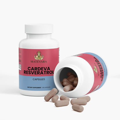 Cardeva Resveratrol 600mg Capsules |Vegan Capsules | 60 Count