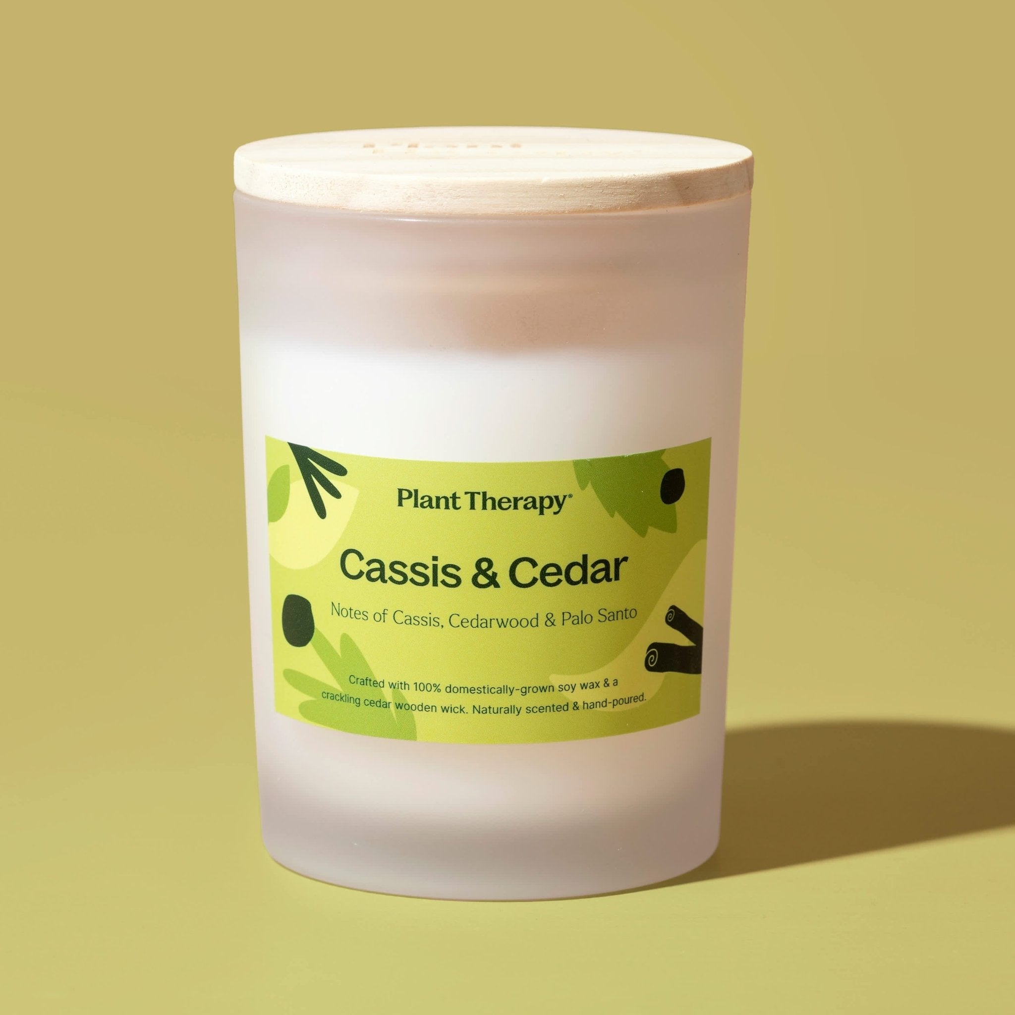 Cassis & Cedar Naturally Scented Candle | Daily Health & Beauty