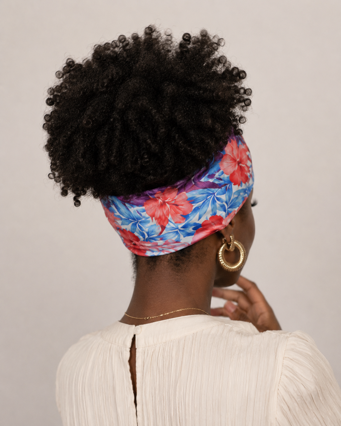 Rue – Long Style Sports Wrap (Crimson Bloom Jungle)
