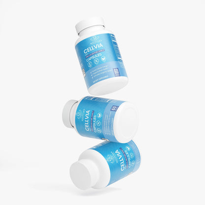 Cellvia NAD+ 500mg: Cellular Energy, Metabolism, Quercetin & Resveratrol | 60 Ct