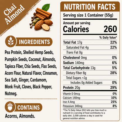 Chai Almond - Keto Instant 'Oatmeal'