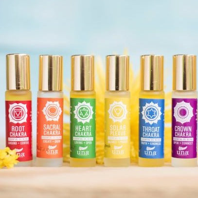 Chakra Roll On - Full Set | Natural Perfume | Una Biologicals