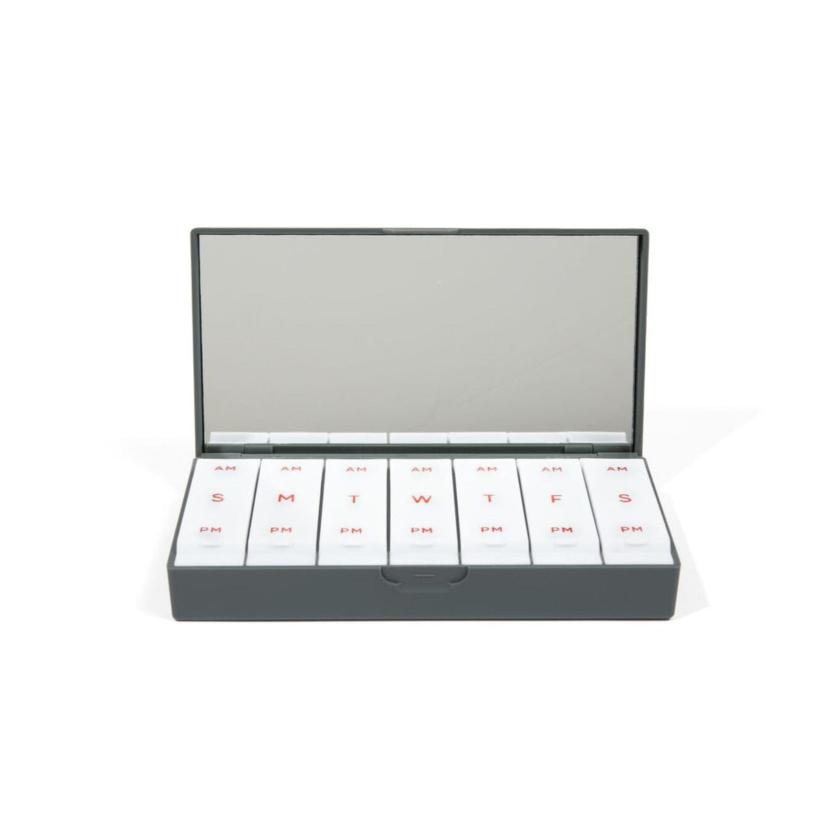 Charcoal Gray AM/PM Pill Box