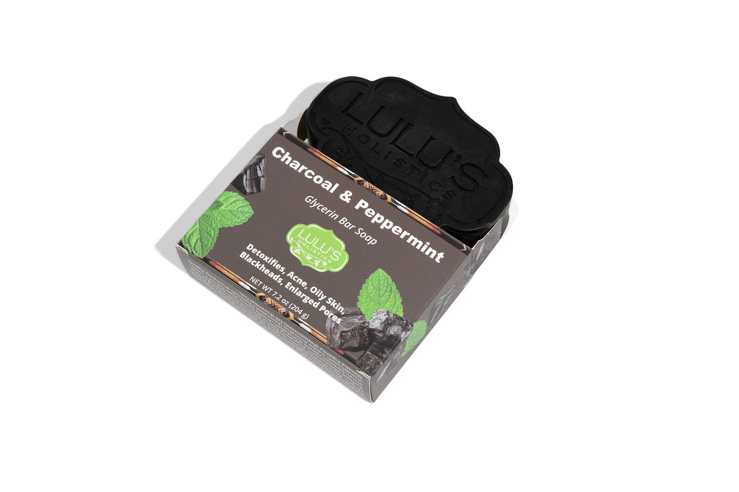 Charcoal Peppermint Glycerin Bar Soap – Deep Clean, Detox & Refresh