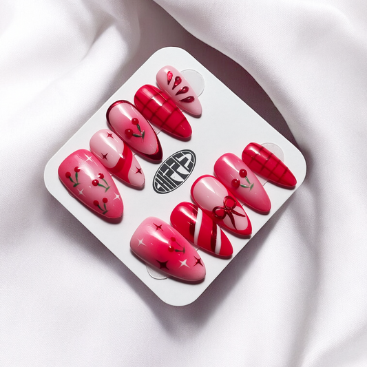 Cherrysh Me 🍒 NFC Nails That Share Your Socials