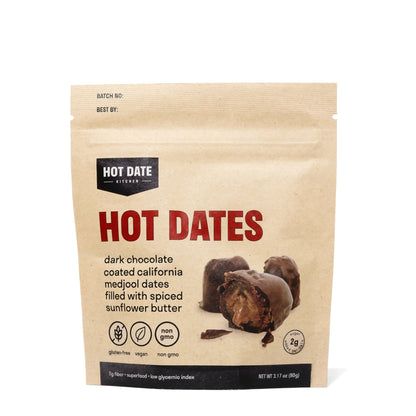 Spiced Dark Chocolate Stuffed Medjool Dates - 8 Pack