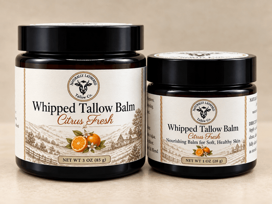 Citrus Fresh Whipped Tallow Balm | Nourishing Skin Moisturizer