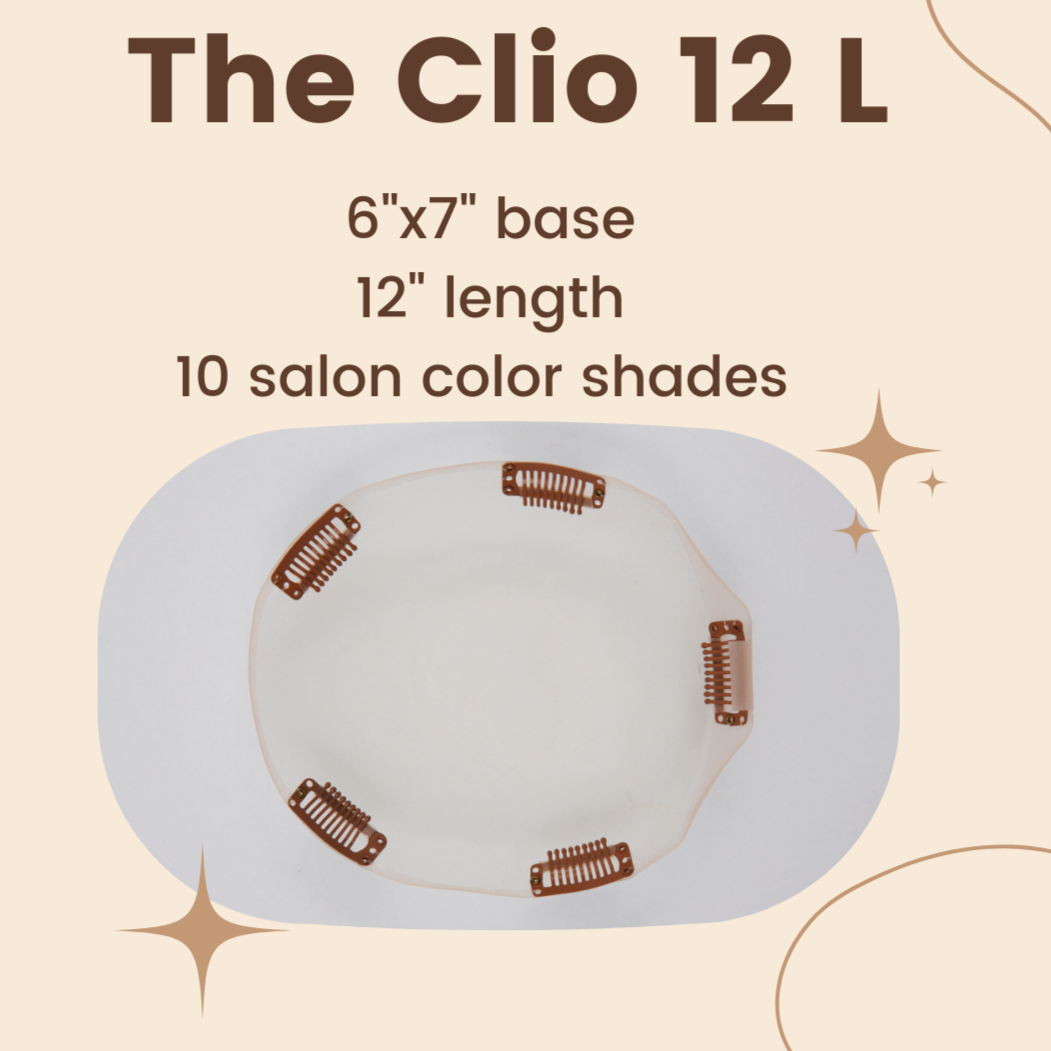 Clio 12 L | Remy Human Hair Topper (Hand-Tied)
