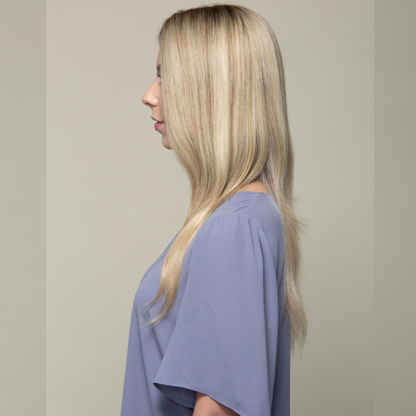 Clio 14 M | Remy Human Hair Topper (Hand-Tied)