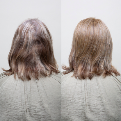 Clio 8 L | Hand-Tied Synthetic Hair Topper (Heat-Friendly)