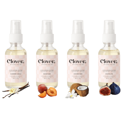 Collagen Glow Collection: Set of 4 Perfumed Quick-Dry Body + Hair Elixirs