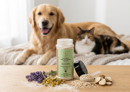 Natural Coat Protector for Dogs & Cats – Grooming Powder