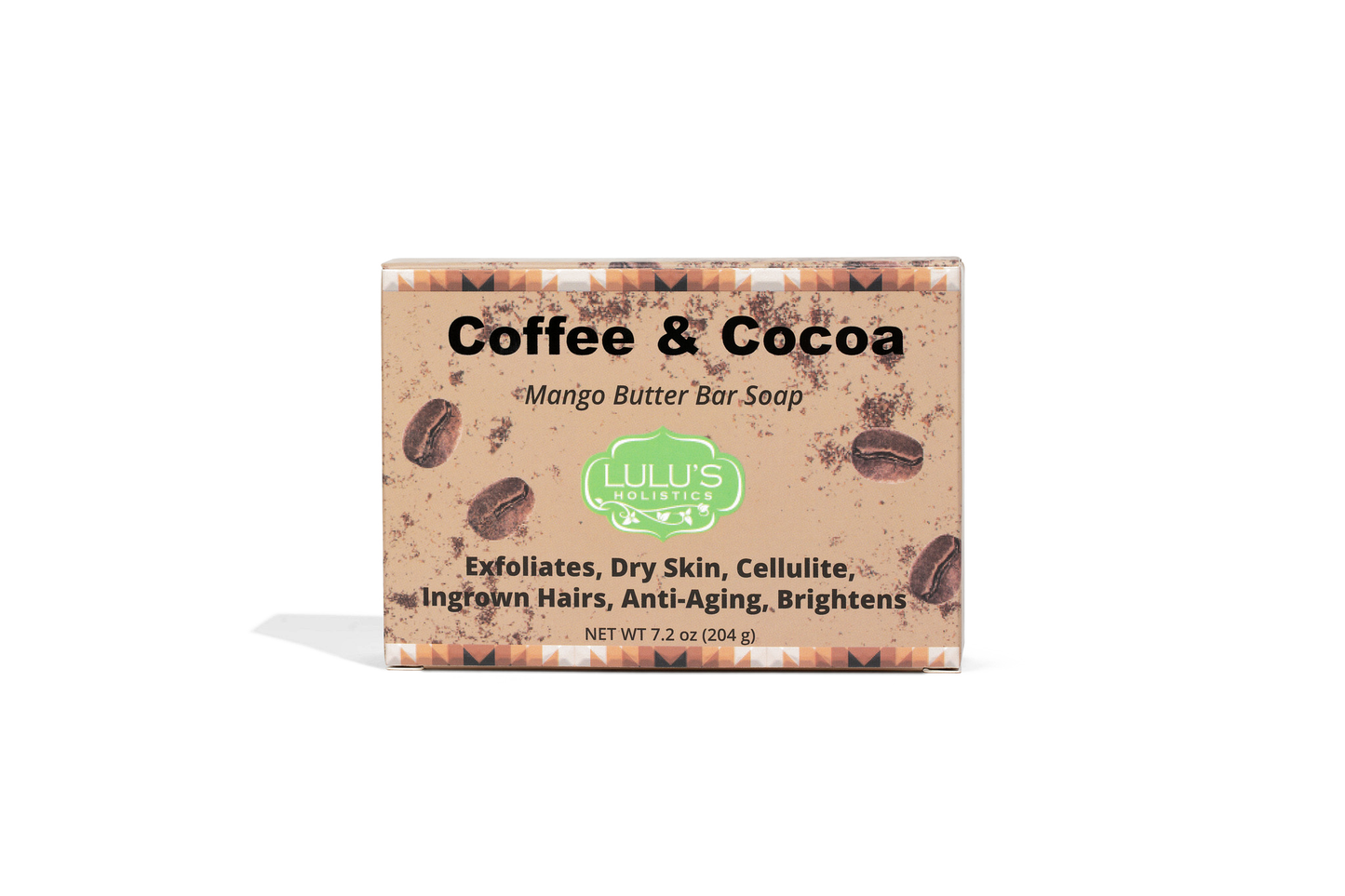 Coffee & Cocoa Mango Butter Bar Soap — Exfoliating, Hydrating for Dry Skin