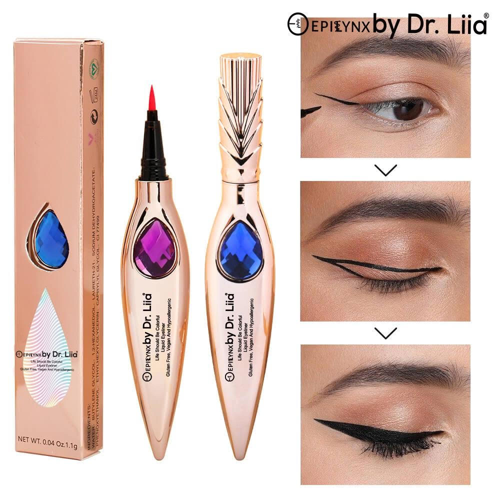 Long-Lasting Vegan Liquid Eyeliner - Waterproof & Smudge-Proof