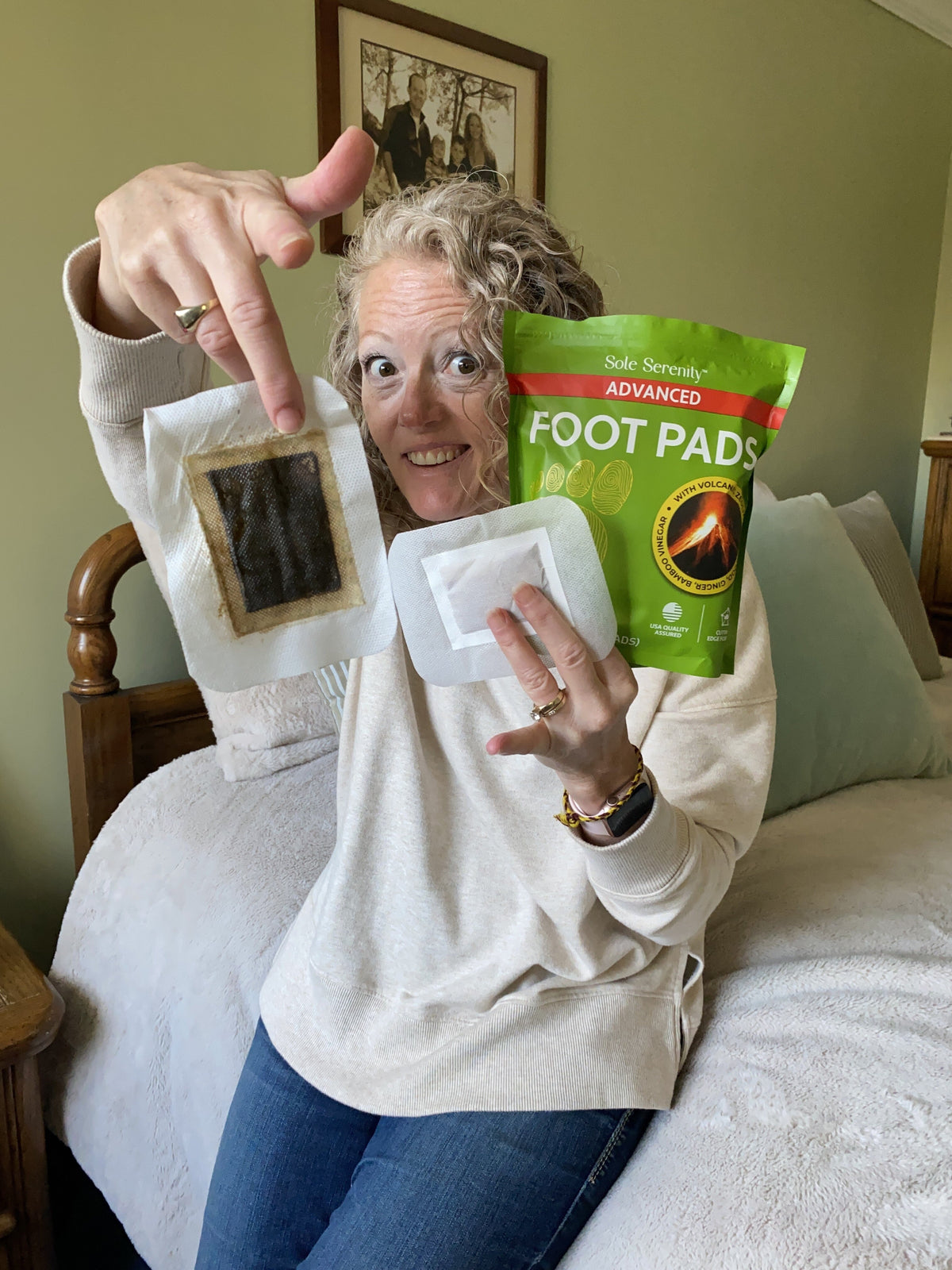 Sole Serenity 2-in-1 Detox Foot Pads - Zeolite, Ginger, Wormwood