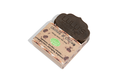 Coffee & Cocoa Mango Butter Bar Soap — Exfoliating, Hydrating for Dry Skin