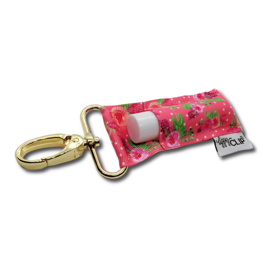 Coral Floral LippyClip® Lip Balm Holder | Daily Health & Beauty