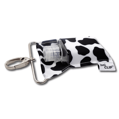Cow Print SaniClip Hand Sanitizer Holder - made to order | Daily Health & Beauty