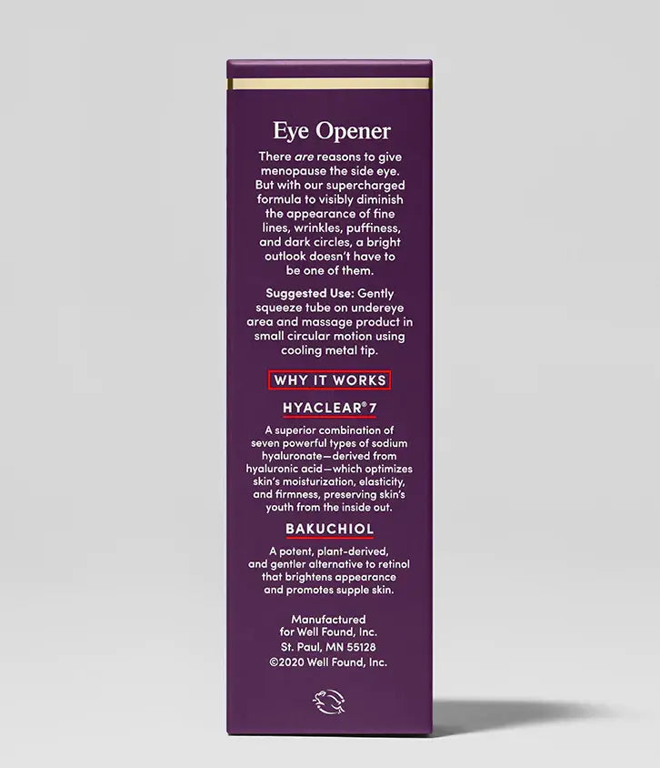 Womaness - Eye Opener - Smoothing & Brightening Cream: 0.5 fl oz