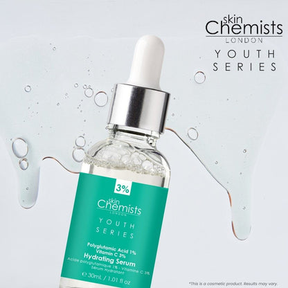 Hydrating Serum Polyglutamic Acid 1%, Vitamin C 3% 30ml
