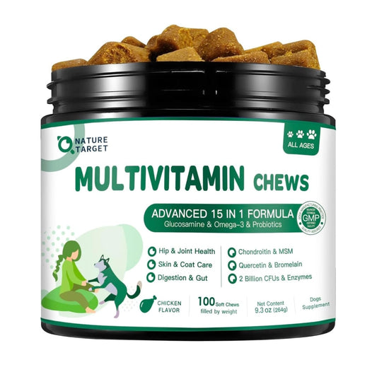 Dog & Cat Multivitamin, 2 Billion CFUs, Chicken Flavor, 120 Soft Chews