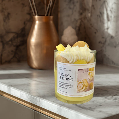 Doodlations Boutique Candle | Banana Pudding