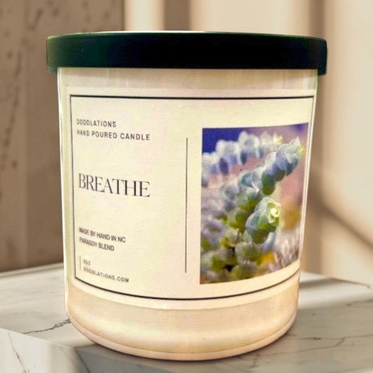 Doodlations Boutique Candle | Breathe