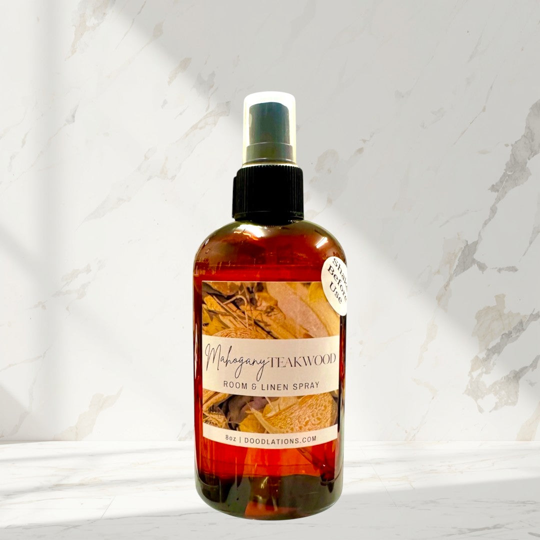 Doodlations Room & Linen Spray | Mahogany Teakwood